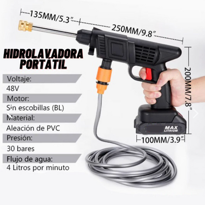 Hidrolavadora Inalámbrica 48V con 2 Baterías – Potencia y Portabilidad 2